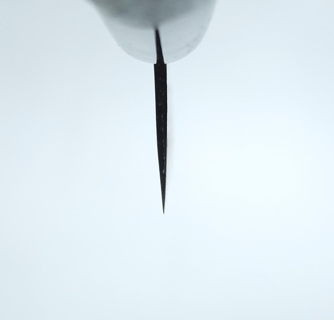 白紙1号 黒打 万能包丁 165㎜ #8042 焼柄 月光作