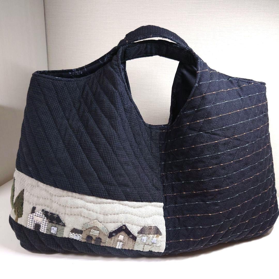 ハウスのバッグ　ハンドメイド　パッチワーク