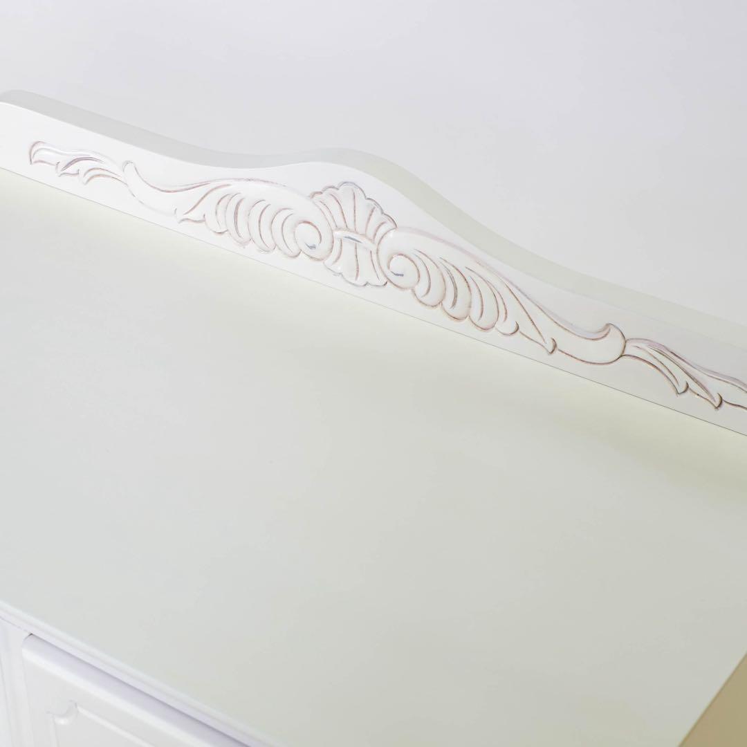 新品 アンティーク調 チェスト 75 白 ホワイト たんす 収納 サイドボード