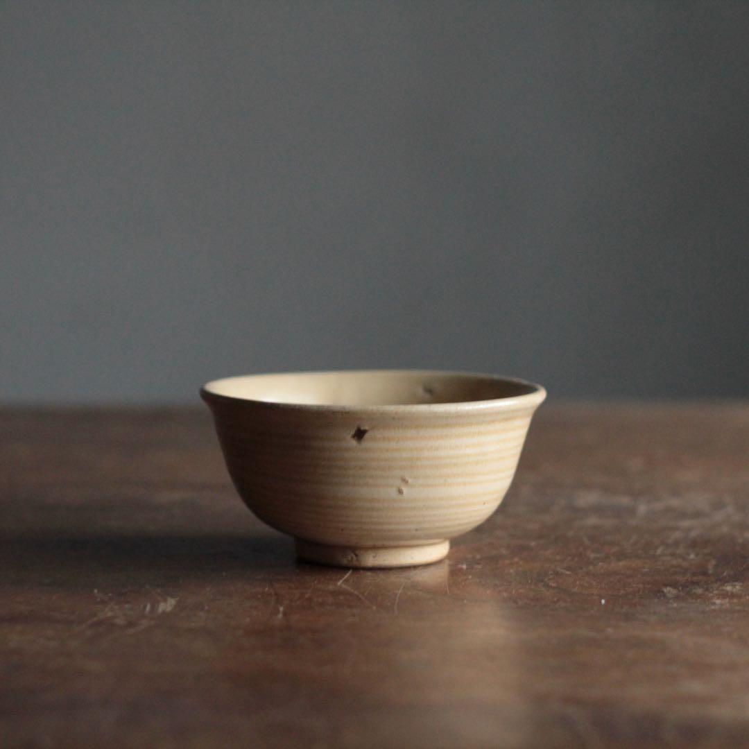 瀬戸 輪線文 大盃 ぐい呑み 小碗 酒器 古道具 アンティーク