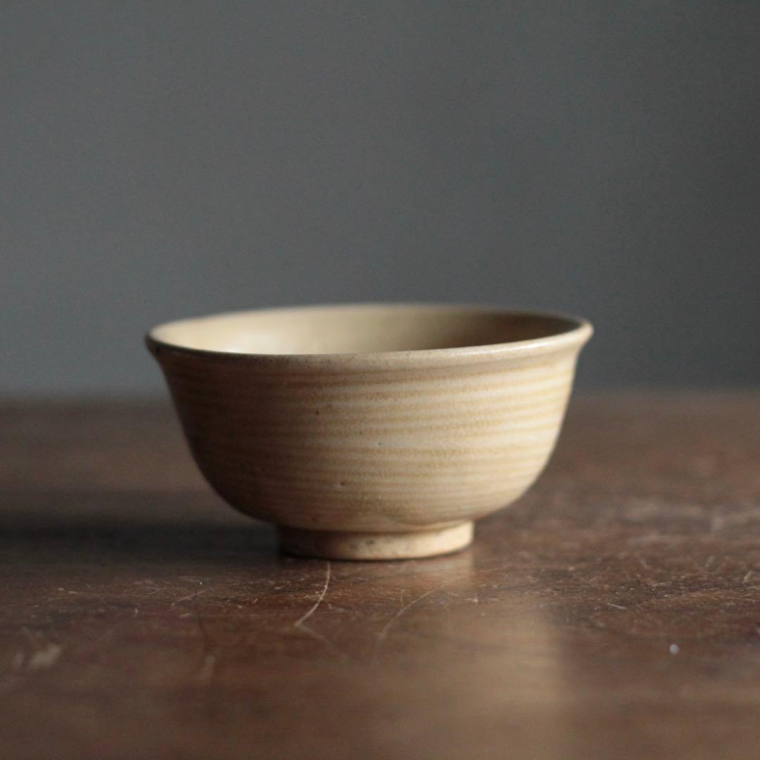瀬戸 輪線文 大盃 ぐい呑み 小碗 酒器 古道具 アンティーク