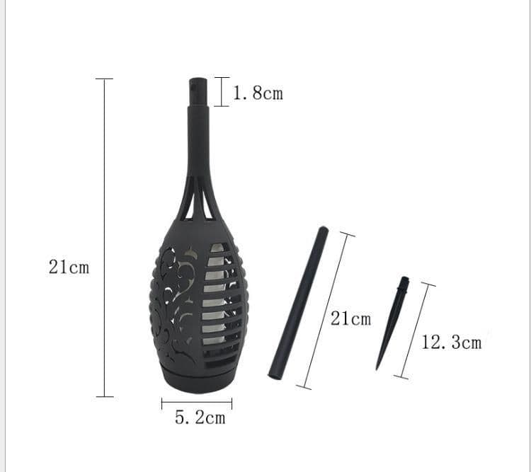 6個セット ソーラー炎ランプ トーチライト ガーデンライト ダンス フラッシ6