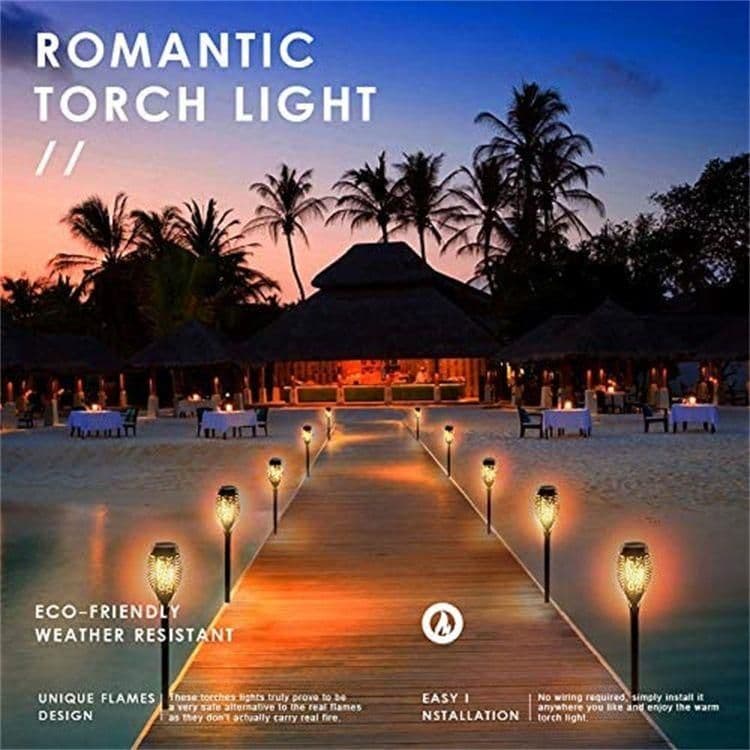 6個セット ソーラー炎ランプ トーチライト ガーデンライト ダンス フラッシ6