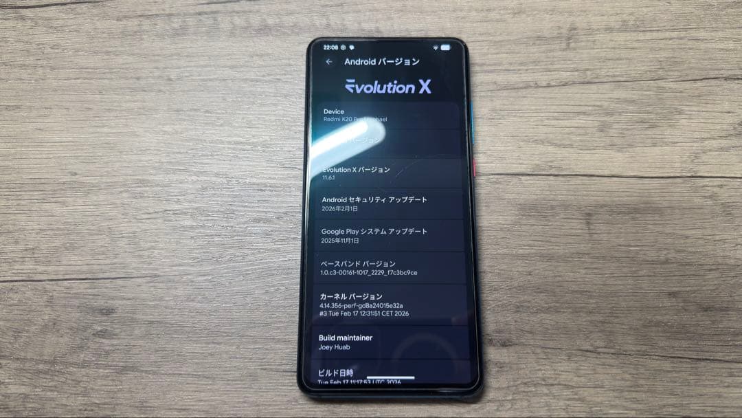 【Android16】Redmi K20 Pro 8/128GB SIMフリー