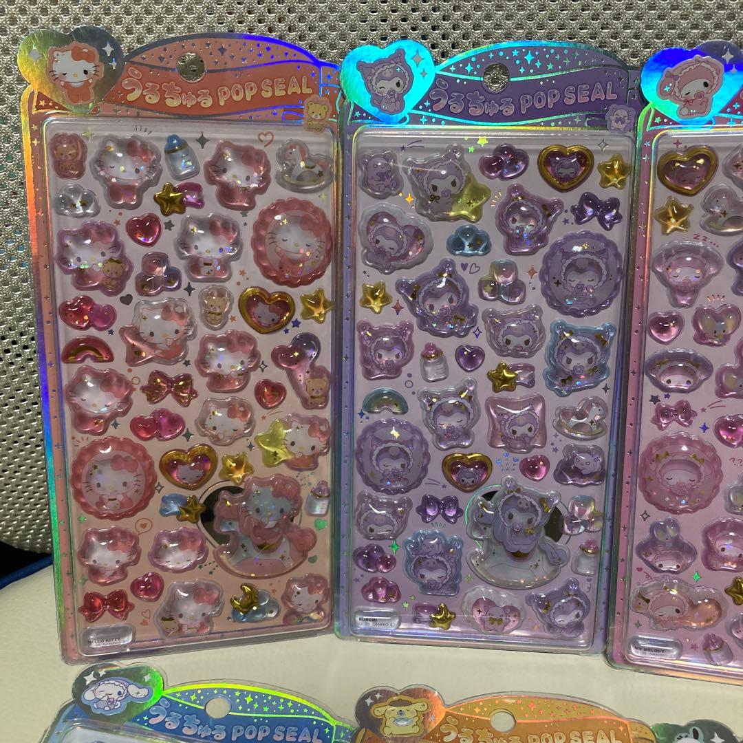 うるちゅるポップシール 6枚セット サンリオベビー コンプリート クロミ ほか