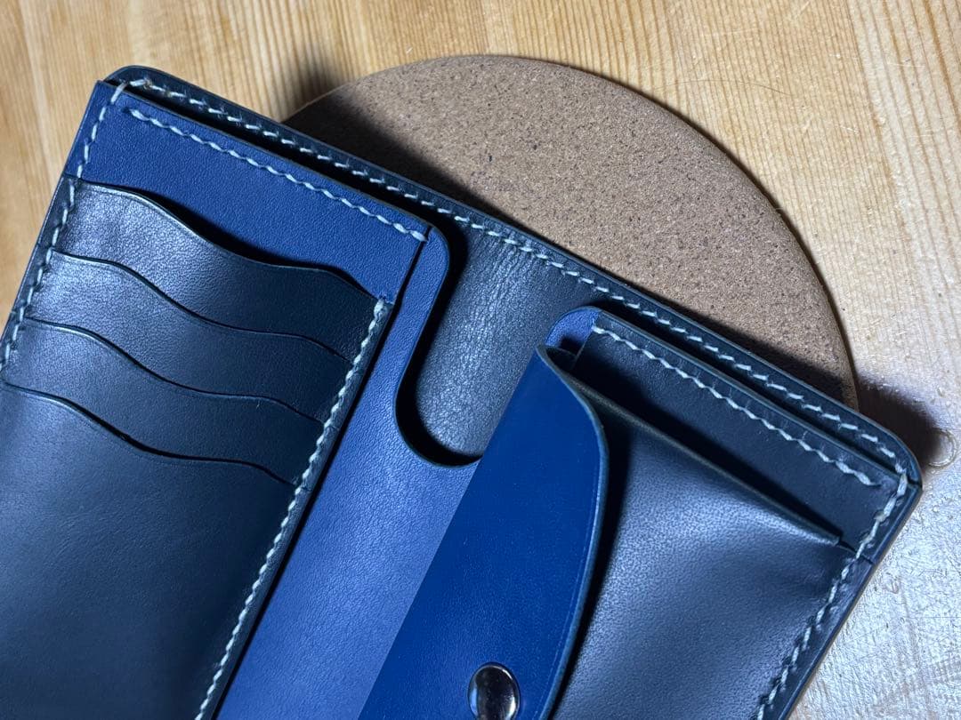 ミドルウォレット　イタリアンレザー(ロマーネ) ハンドメイド