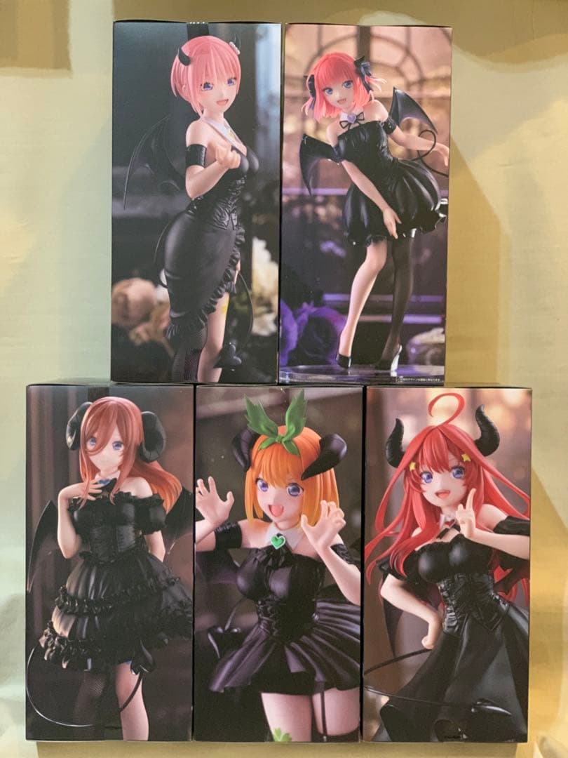 五等分の花嫁 BiCute Dark Figure 全5種 コンプリートセット