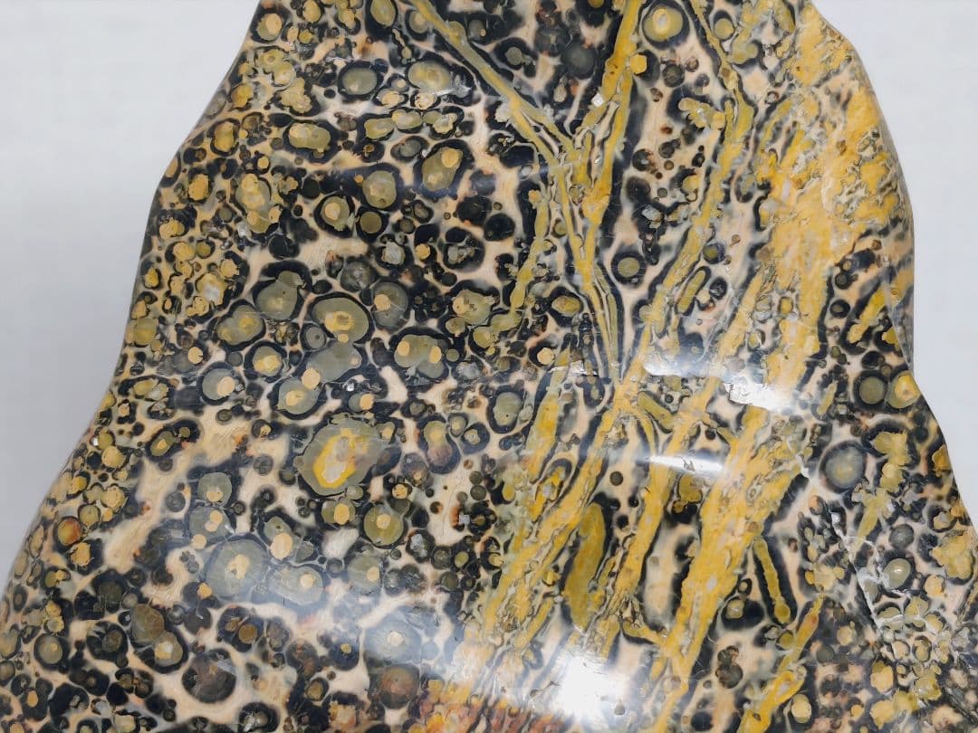 レオパードジャスパー 1.8kg 碧玉 原石 鑑賞石 自然石 誕生石 鉱物 水石