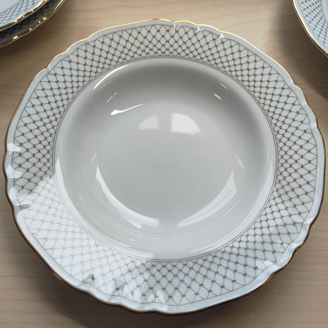 Richard Ginori ジノリ　スープ皿　金彩　プレート　深型　パスタ　皿