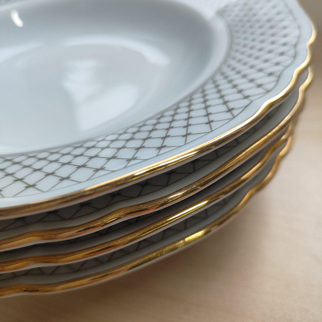Richard Ginori ジノリ　スープ皿　金彩　プレート　深型　パスタ　皿