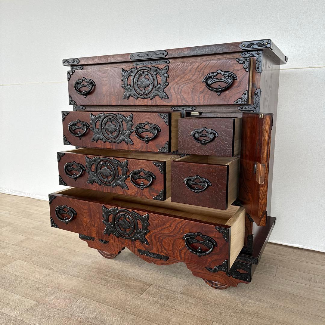 元祖　岩谷堂箪笥　　車箪笥　桜木作