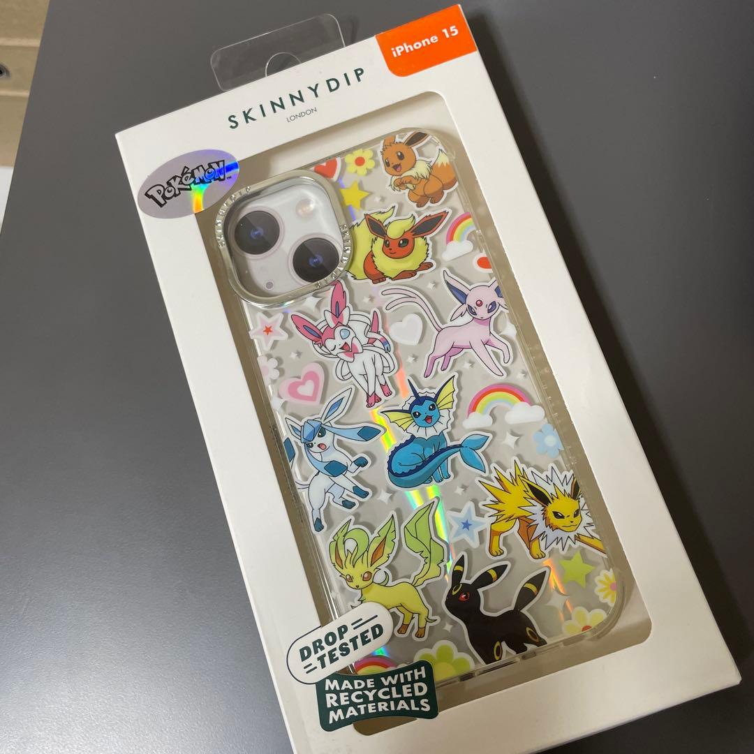 SKINNYDIP ポケモン イーブイ進化系iPhone 15 ケース