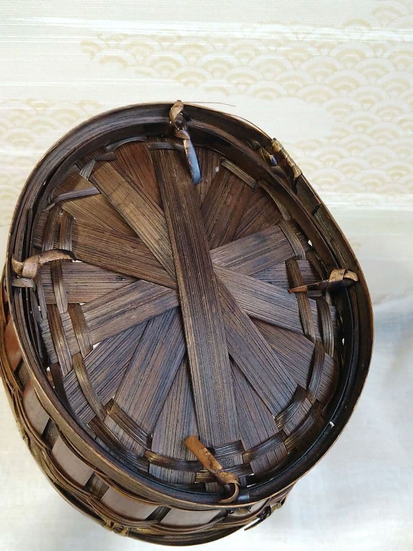 バスケット　編み籠　籠　インテリア雑貨　ガーデニング　アンティーク風　レトロ風