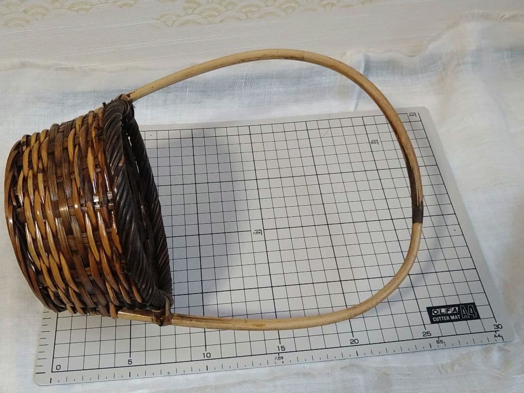 バスケット　編み籠　籠　インテリア雑貨　ガーデニング　アンティーク風　レトロ風