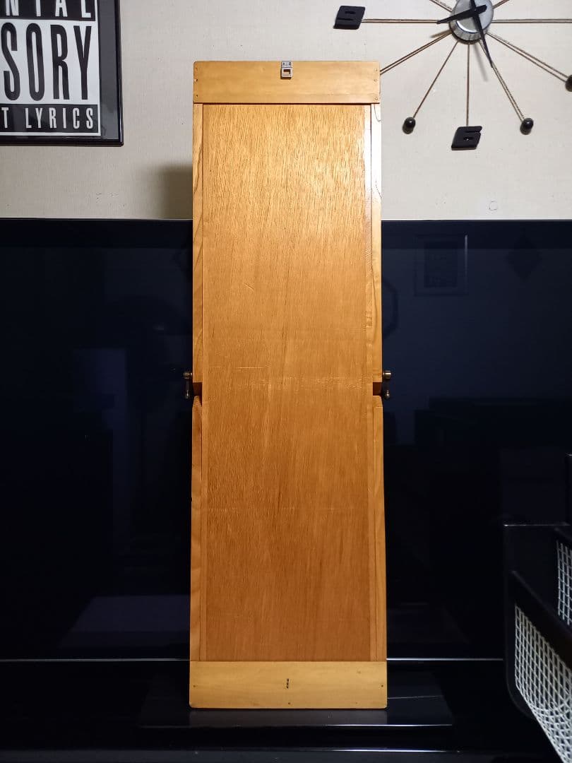 希少　1970's　サンミラー　真鍮　オーク　2WAYデザイン　フレーム　ミラー