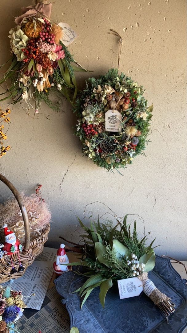 専用商品　クリスマスリース、スワッグ　おまとめ3点