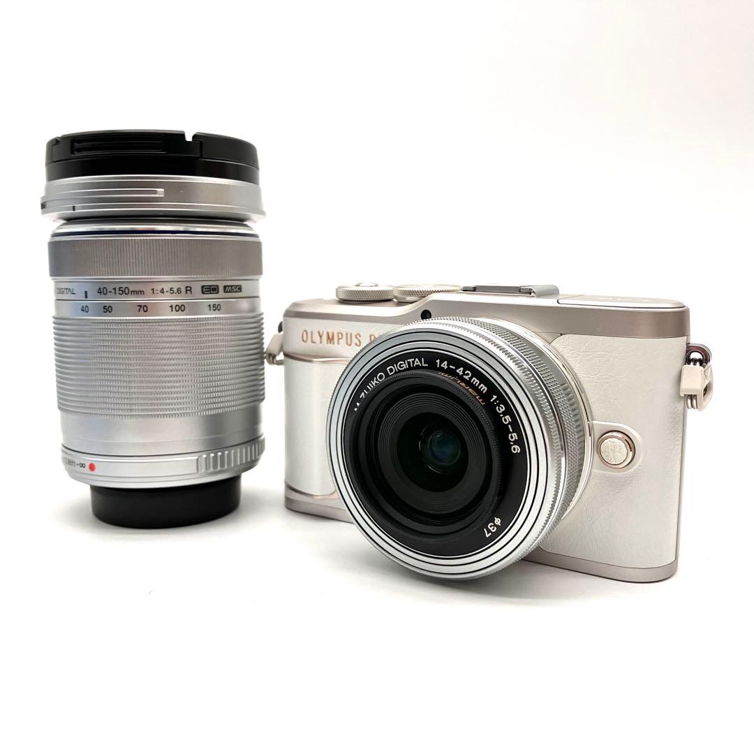 OLYMPUS E-PL10 ホワイト　望遠ダブルレンズキット