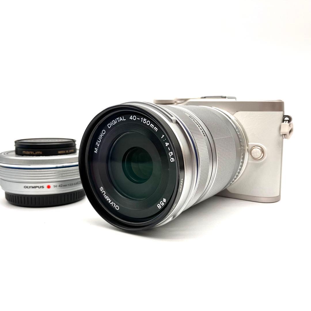 OLYMPUS E-PL10 ホワイト　望遠ダブルレンズキット