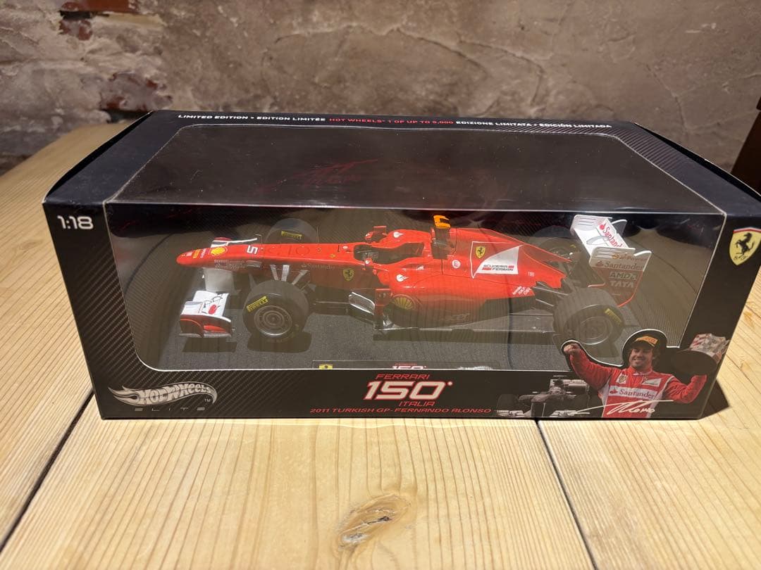 美品!マテルエリート1/18フェラーリ150°イタリア　トルコGP優勝アロンソ