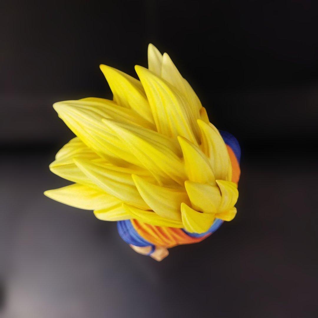 【0303D】超スーパーサイヤ人３　ゴッド スーパーサイヤ人 孫悟空 フィギュア