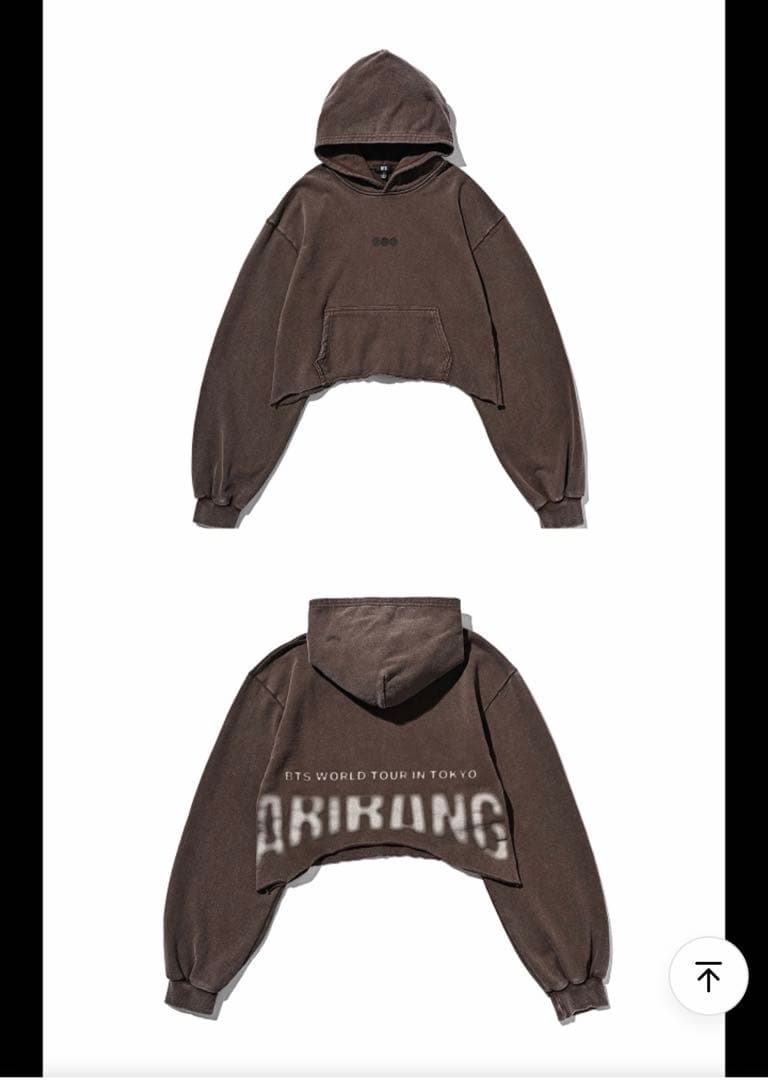 BTS ARIRANG Crop Hoodie Tokyo Brown Lサイズ