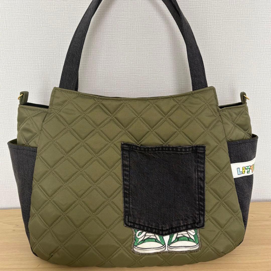 ハンドメイド コヤンイサムチョン パーカーサンダーちゃん チューリップトート