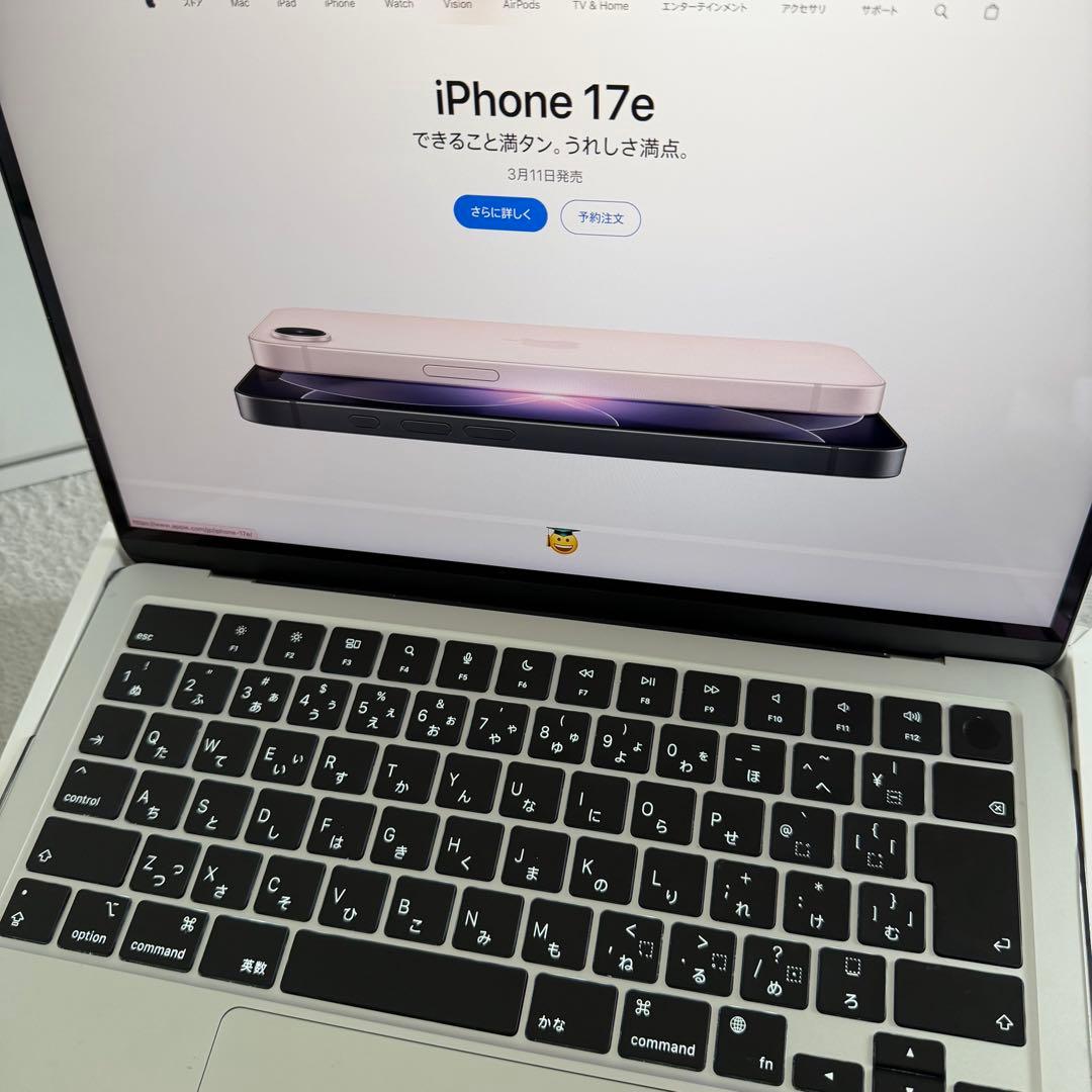 Apple MacBook Air M2 2022 シルバー 本体