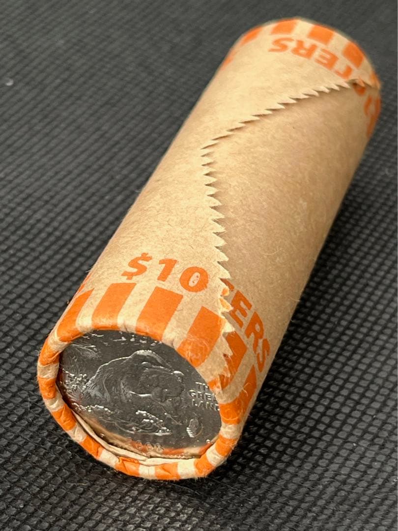 【新品未使用】2008年発行 アラスカ州Quarter 1 ロール