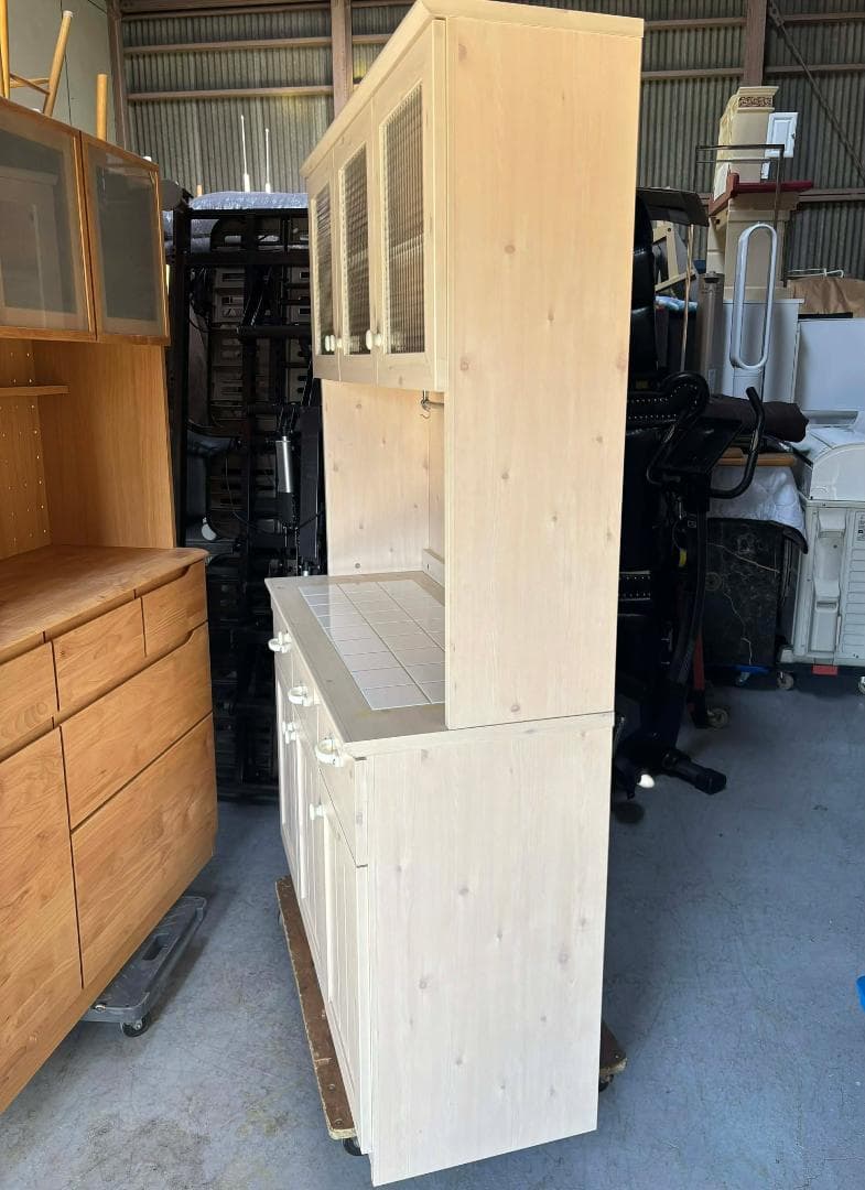 ★マシュ♡まりも★ 国産 ユーアイ製 キッチンボード食器棚Used