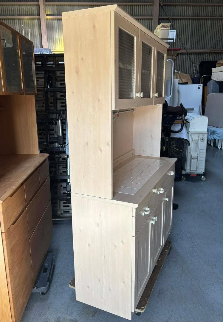 ★マシュ♡まりも★ 国産 ユーアイ製 キッチンボード食器棚Used