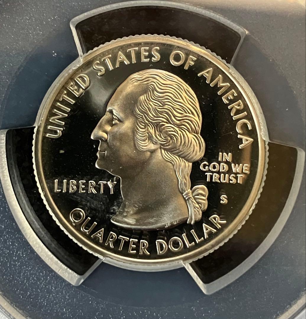 アメリカ1999S ペンシルベニア州 25セント 銀貨 PCGS