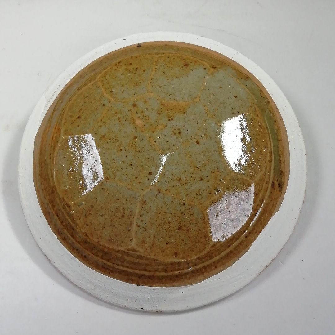 Ｓ７９１　水指　『灰釉黒流水指』『浩作』　共箱　茶道具