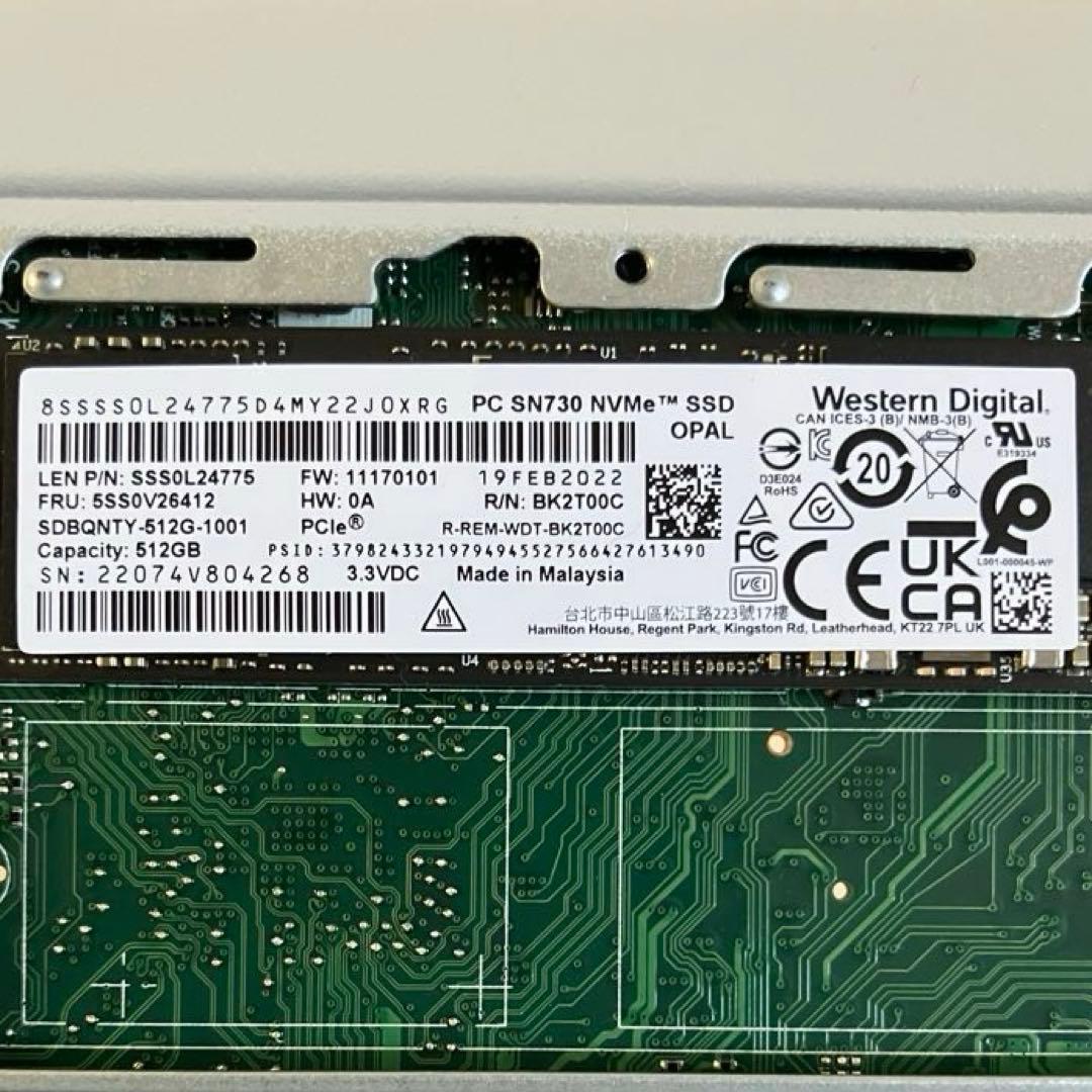 第11世代 i7-11700T 16GB NVMe 512GB 国産 小型高性能