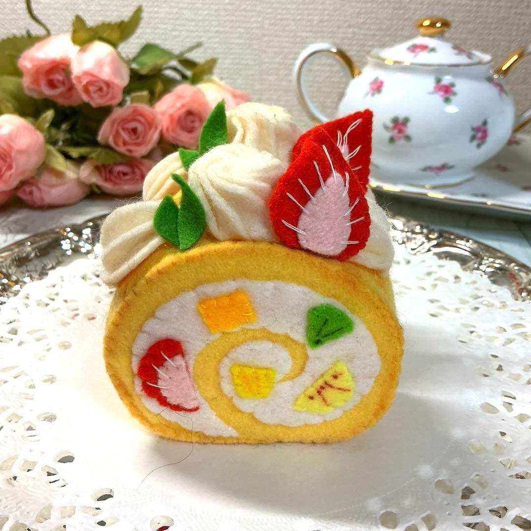 フェルトケーキ☆フェルトのおままごと☆♡フェイクスイーツ☆フエルト♡ハンドメイド