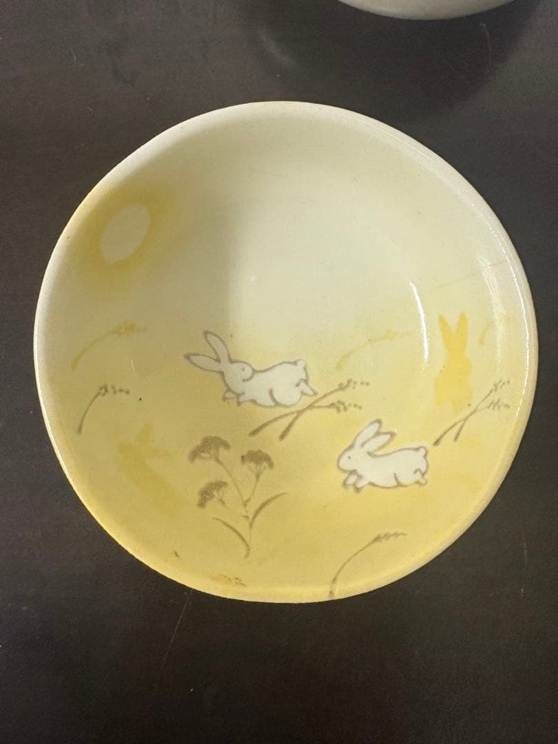 竹下夢二デザインお月見うさぎ小鉢4色セット 8個