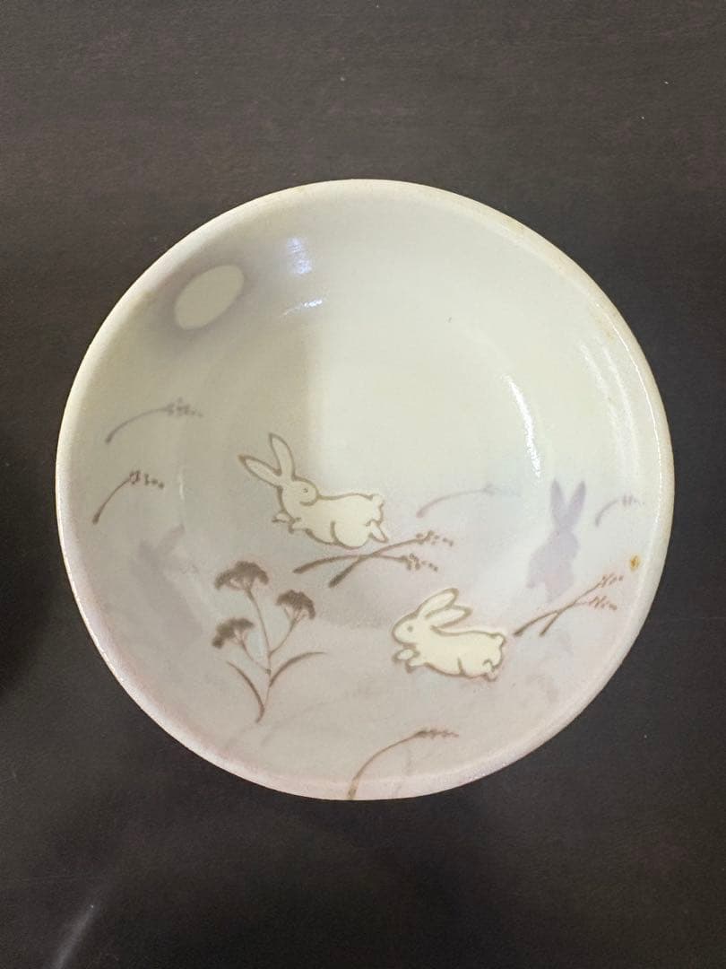 竹下夢二デザインお月見うさぎ小鉢4色セット 8個