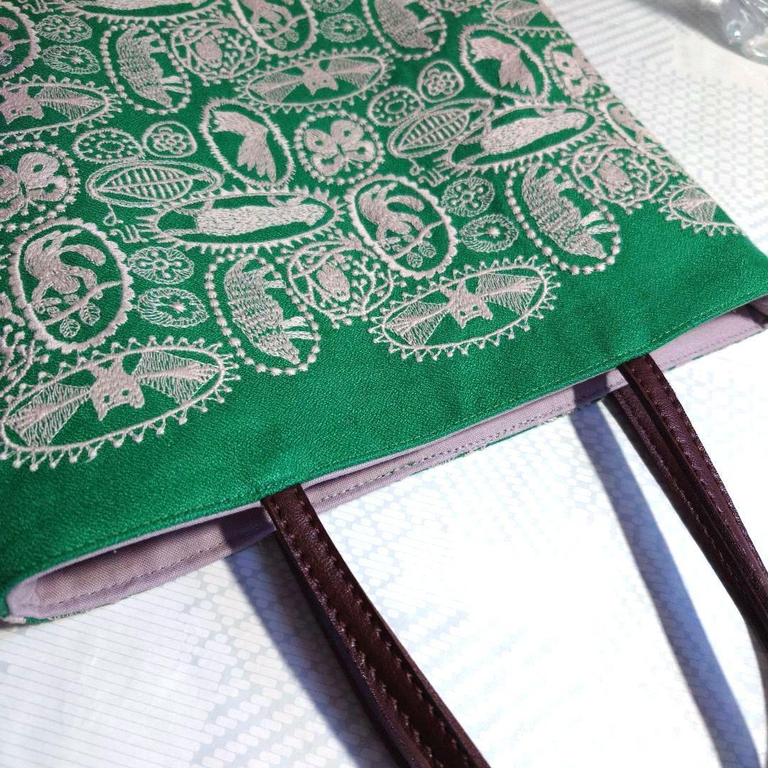 ミナペルホネン　両面Junglerelief　ミニトートバッグ