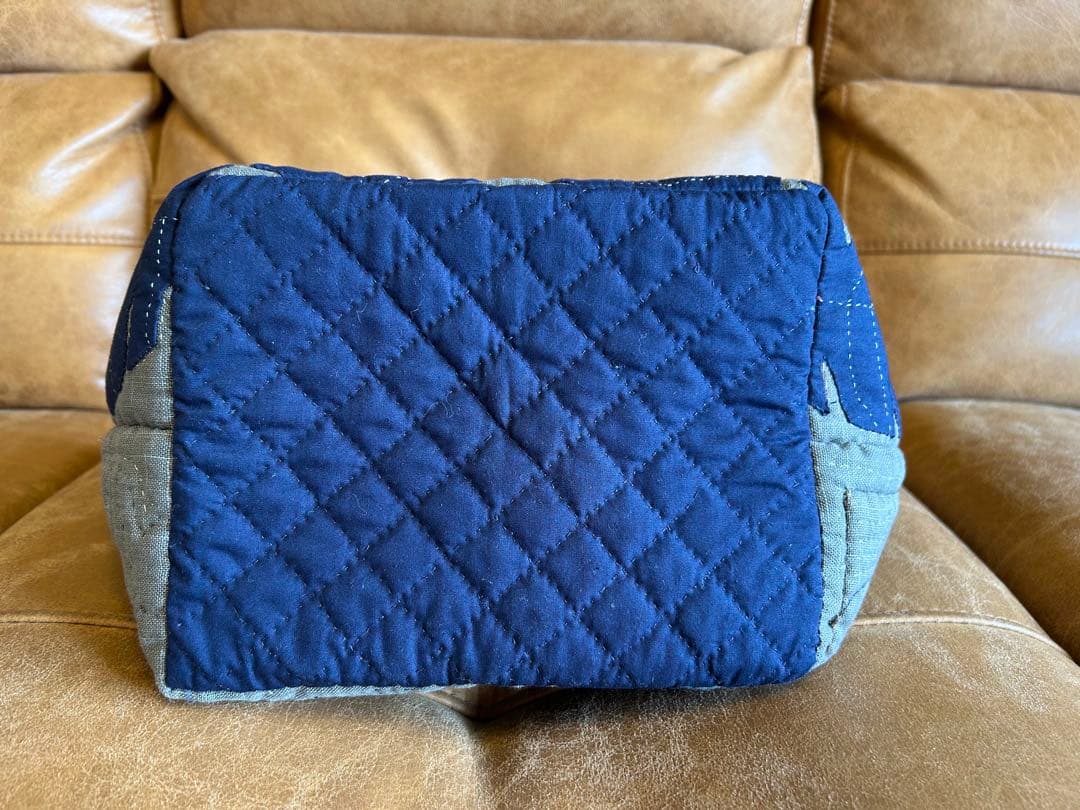 ハンドメイド　パッチワーク　キルトバッグ