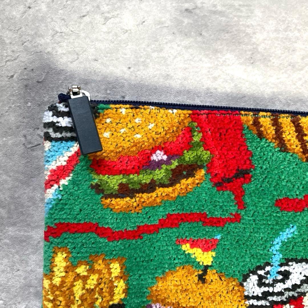 未使用　フェイラー　バーガーショップ　フラットポーチ　M グリーン