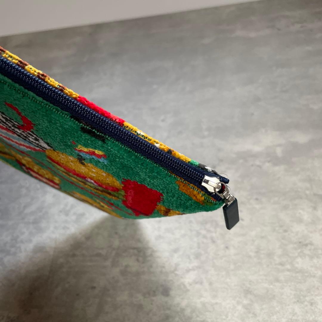 未使用　フェイラー　バーガーショップ　フラットポーチ　M グリーン