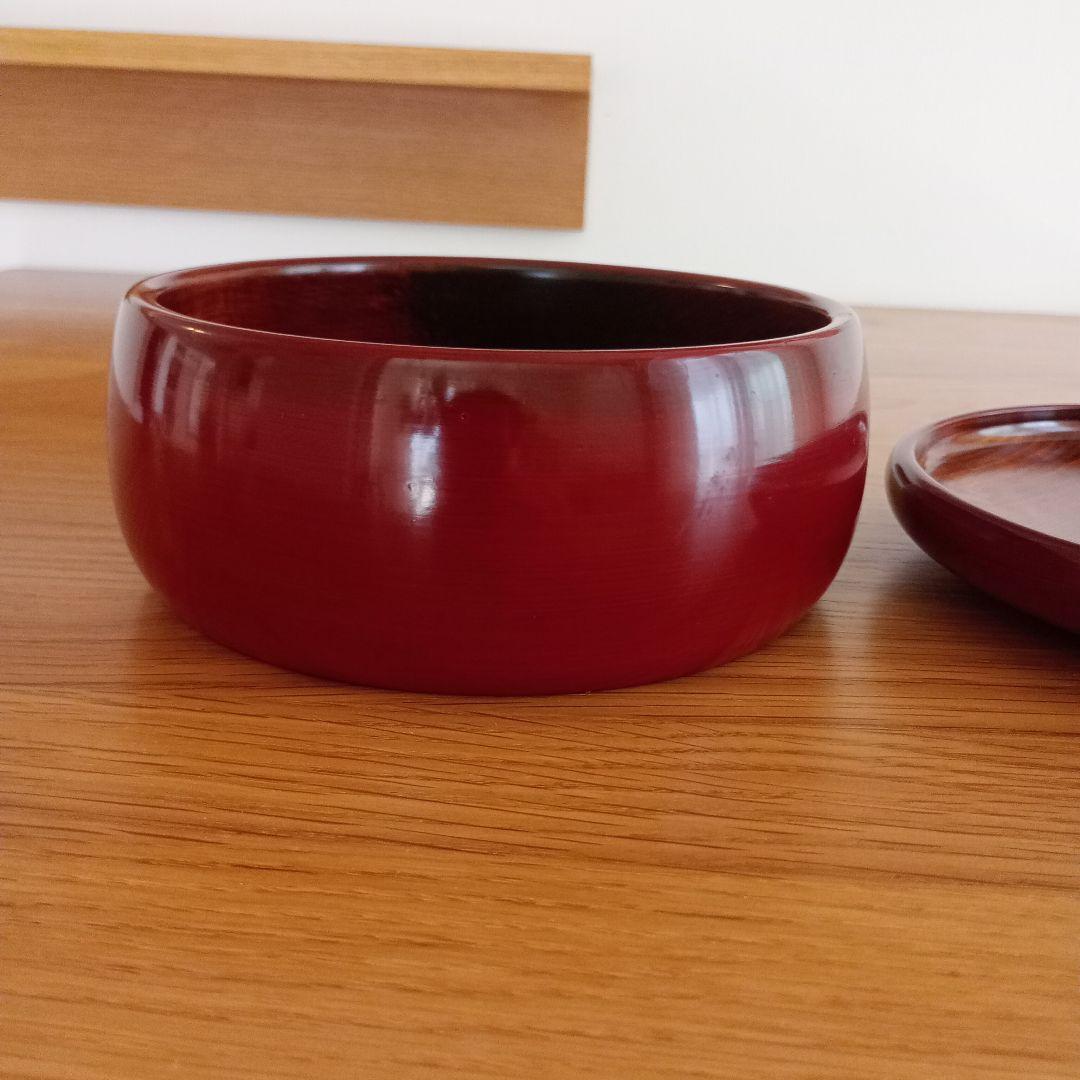 漆蓋付き菓子器　直径16センチ