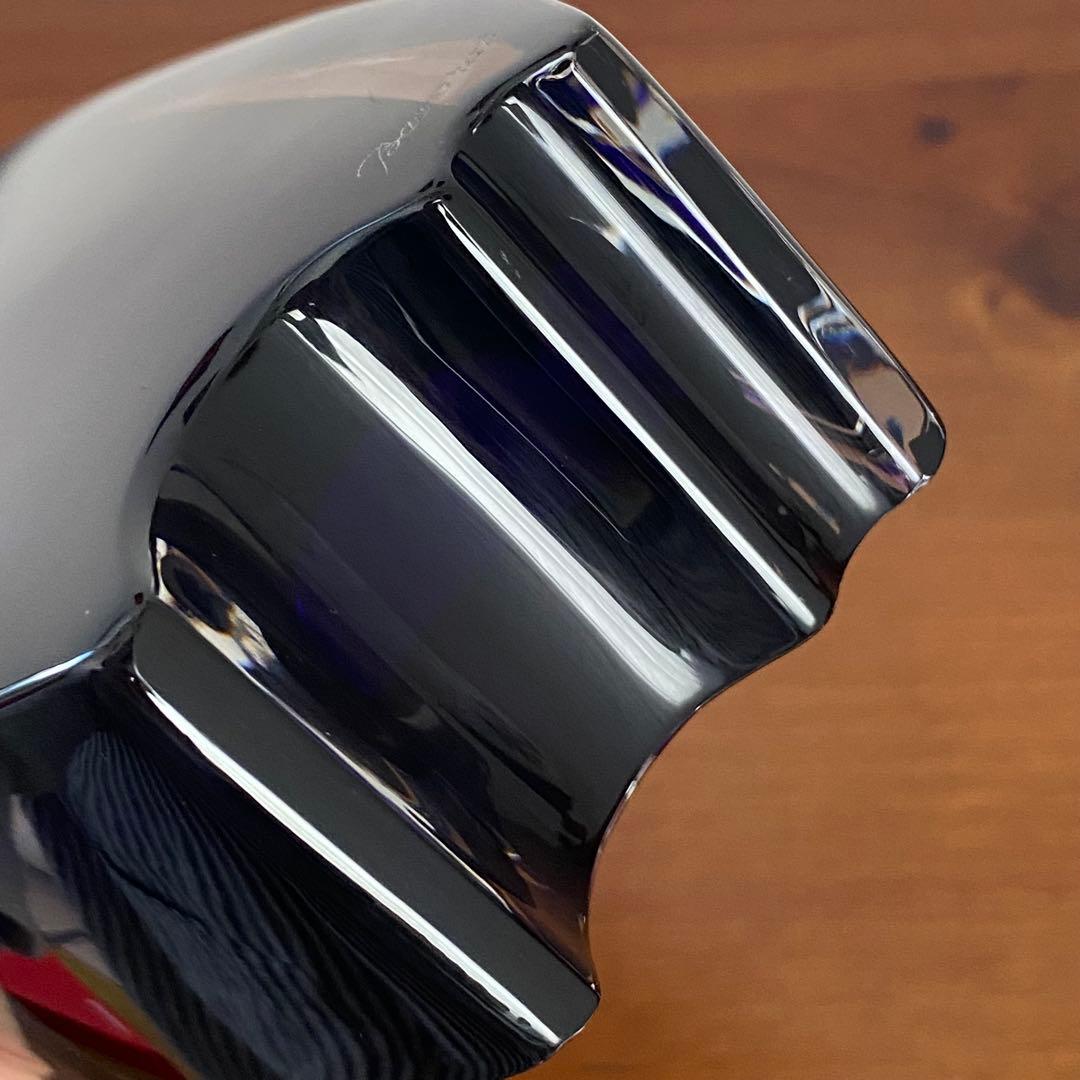 Baccarat バカラ オセアニア ブルー 花瓶 フラワーベース