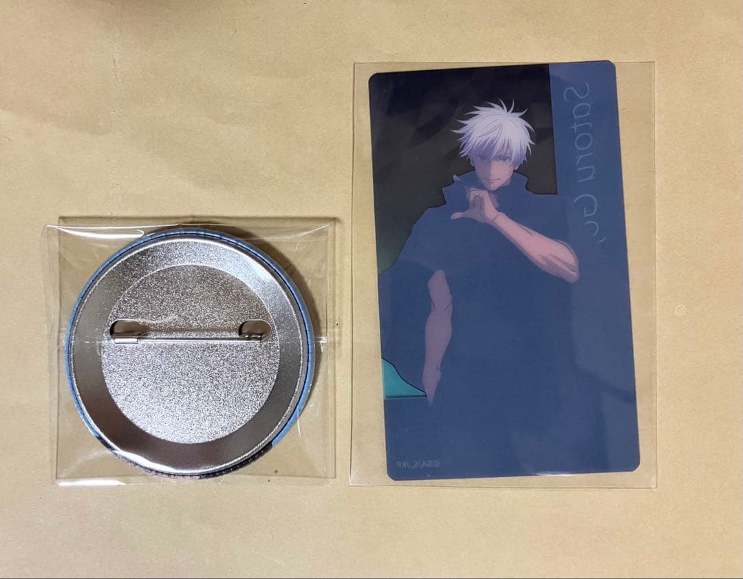 アニメーション 呪術廻戦展 五条悟 缶バッジ クリアカード 渋谷事変