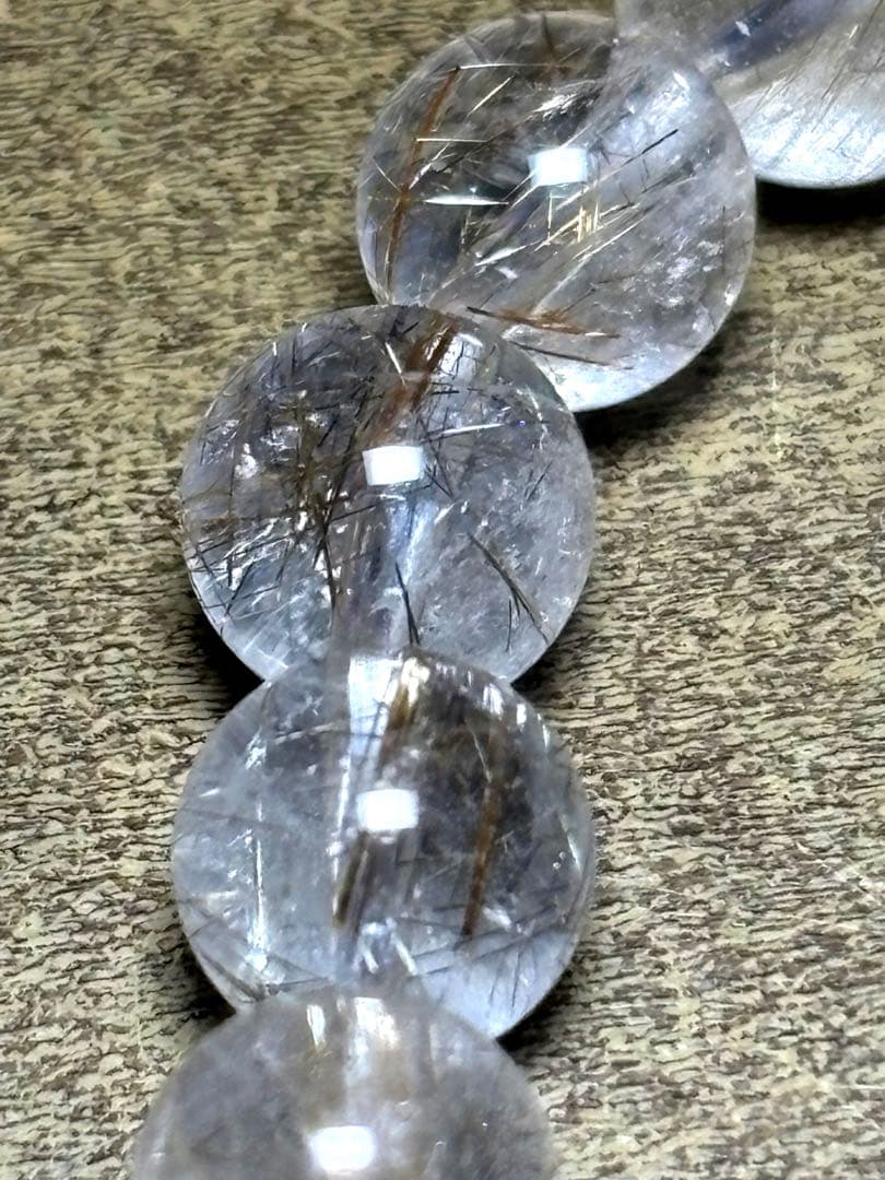 【新入荷】天然石　シルバールチルクォー　ブレスレット7.3〜7.8㎜（新品）