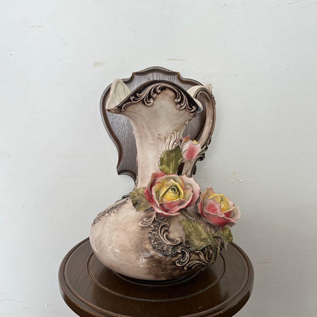 k230r124 イタリア製 Ceramiche Paoli 陶花フラワーベース