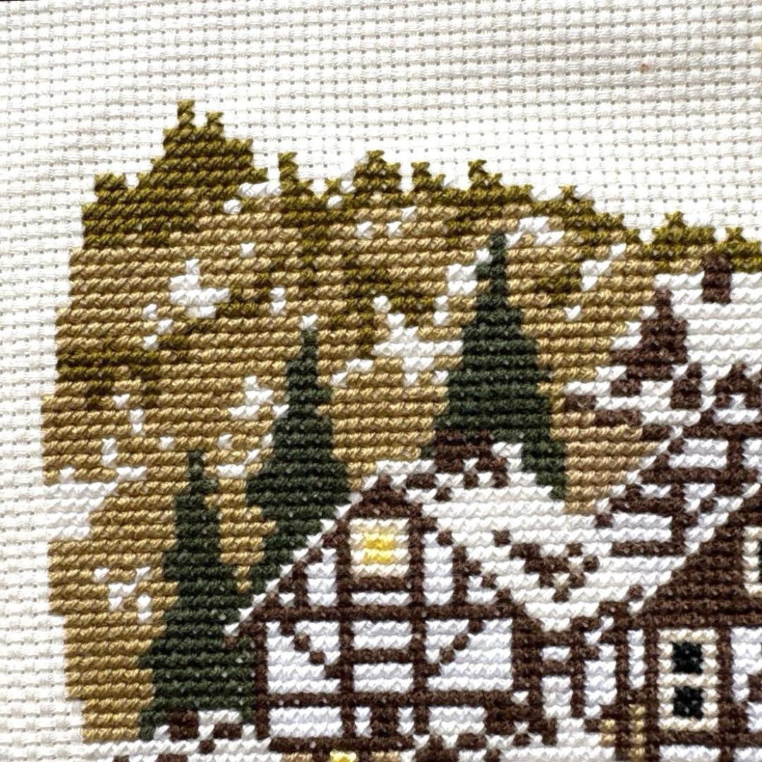 四季の風景　クロスステッチ完成品