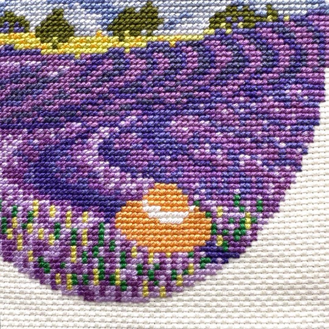 四季の風景　クロスステッチ完成品