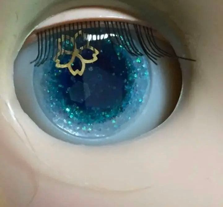 ☆ブライス用アイチップ☆脚つき☆蒼にハナ☆B25☆