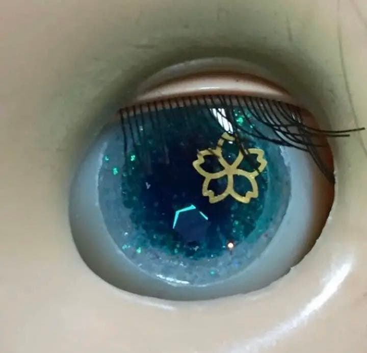 ☆ブライス用アイチップ☆脚つき☆蒼にハナ☆B25☆