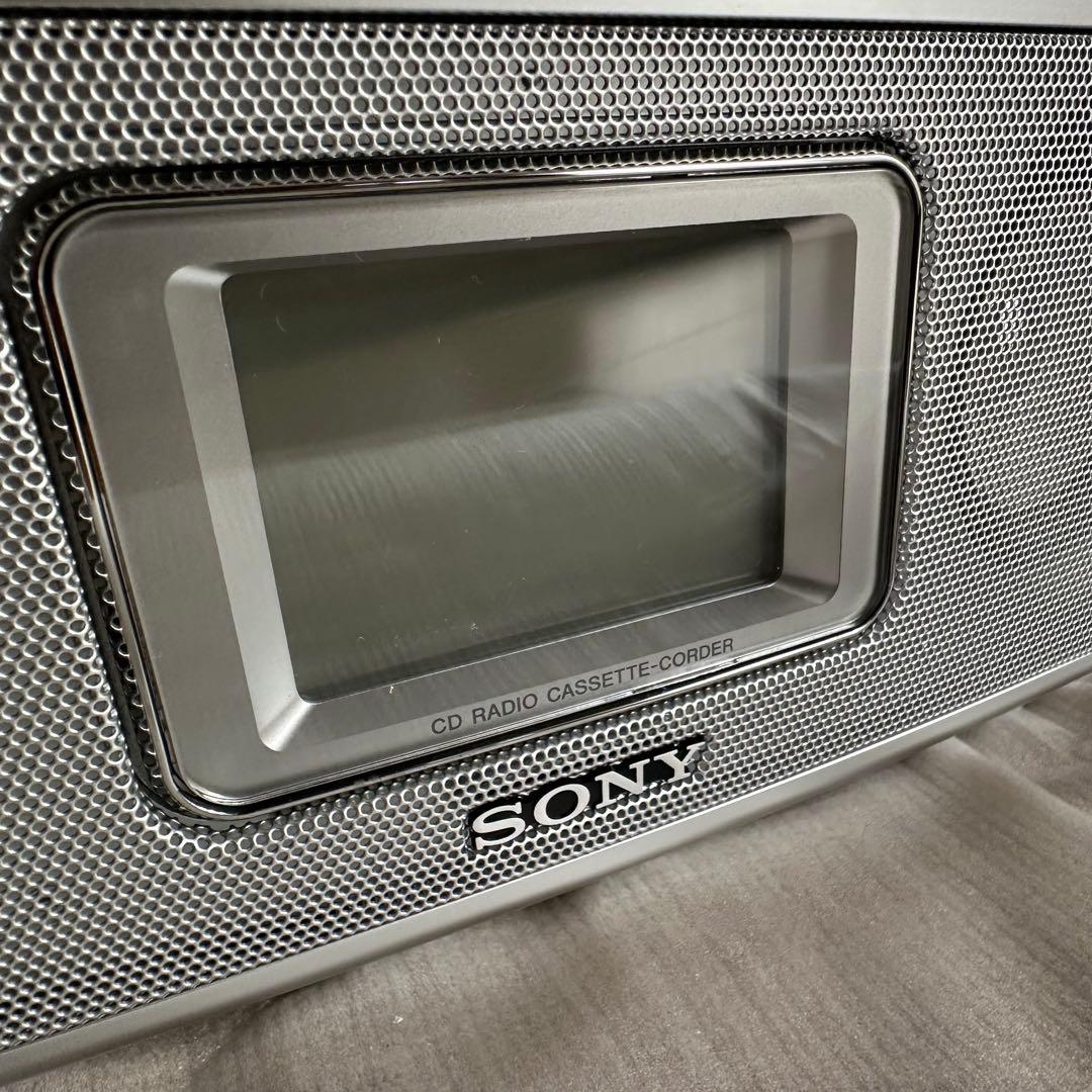 未使用 SONYソニー CDラジカセ CFD-E501 シルバー